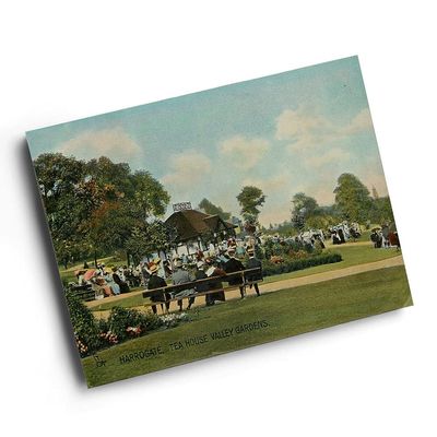 A6 PRINT - Vintage Yorkshire - Harrogate. Tea House, Valley Gardens (1)