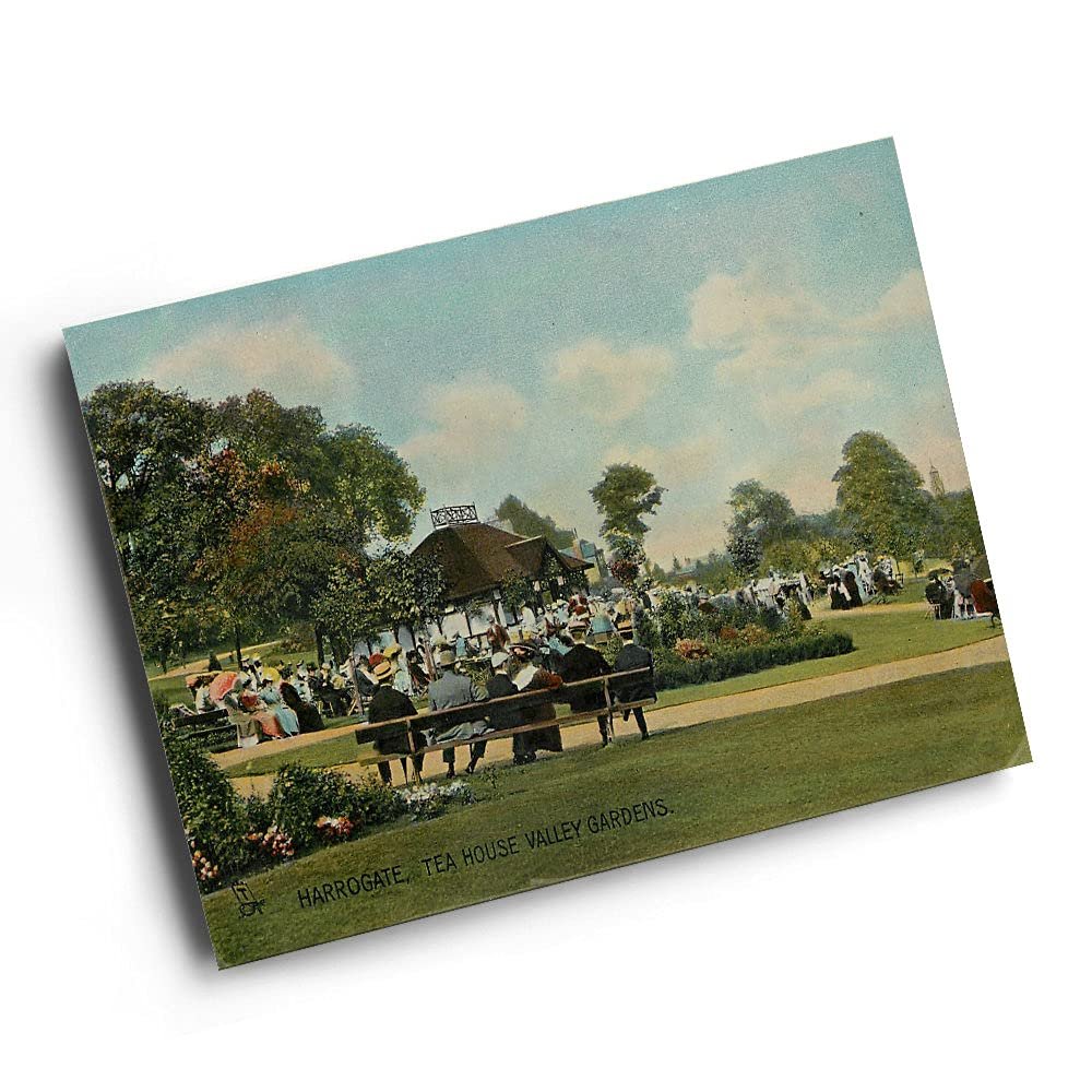A6 PRINT - Vintage Yorkshire - Harrogate. Tea House, Valley Gardens (1)