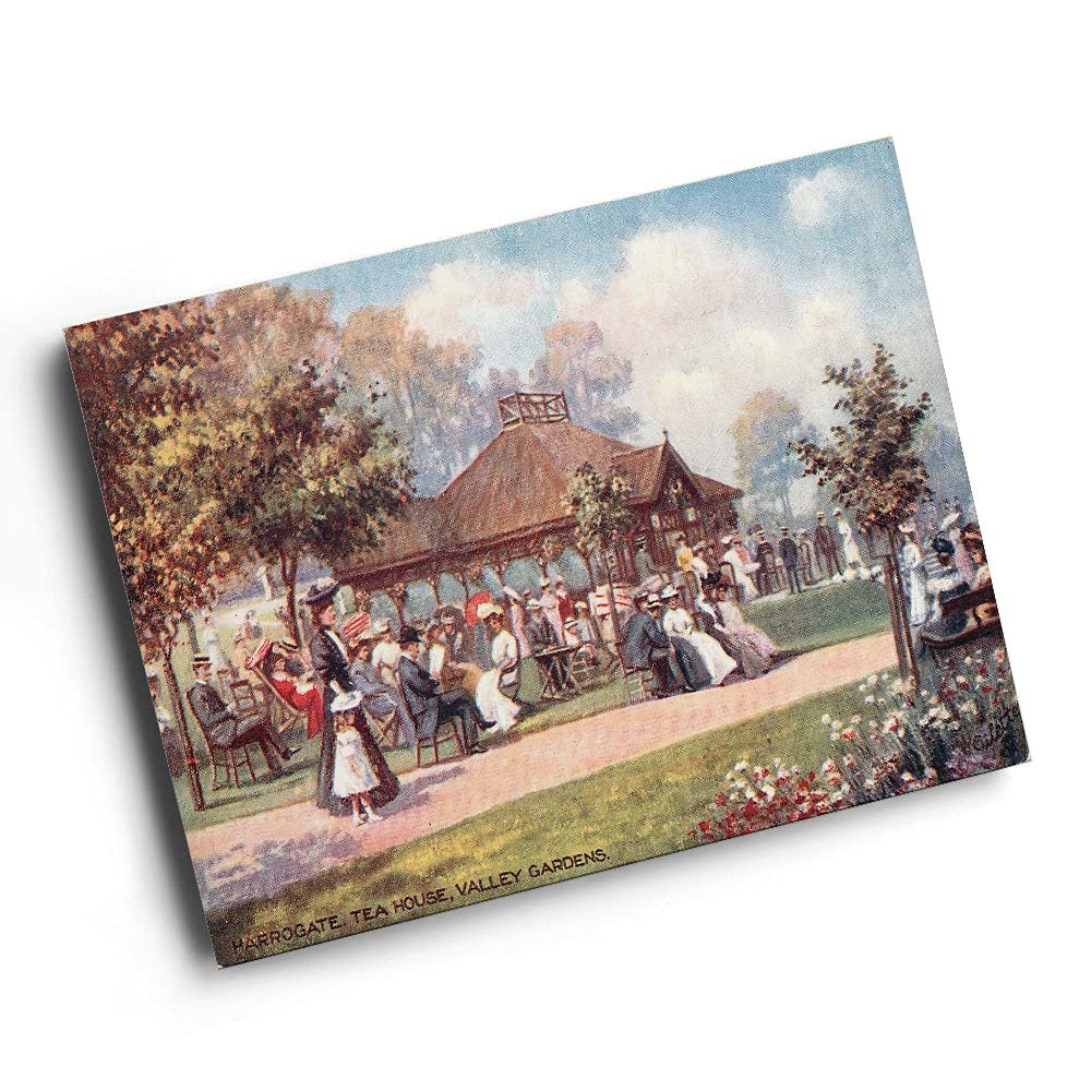 A6 PRINT - Vintage Yorkshire - Harrogate. Tea House, Valley Gardens (2)