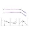 1 Pair Metal Glasses Replacement Arms Glasses Replacement Temple Black Eyeglasses Arms Legs, Screws, Screw Washers and 3-in-1 Screwdriver, Purple Glasses Arms, L view 2