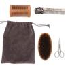 Mustache Comb Mustache Scissor Beard Kit Practical 4Pcs Mustache Brush Beard Care Tool Set(Suit) view 2