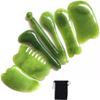 7 Pieces of Gua Sha Facial Tool Kit, Natural Resin Gua Sha Scraping Board, Gua Sha Massage Tool, Face, Neck, Body, Dredge Meridians and Collaterals, Relieve Fatigue view 1