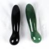 18 cm Natural Rose Quartz Curved Massage Wand Large Healing Jade Crystal Stone Yoni Massage Stick,Obsidian view 4