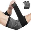 ACWOO Elbow Support, 2 Pack Elbow Brace with Strap Compression Support Sleeve, Breathable Elbow Support for Tennis Golfers Elbow Treatment, Joint Pain Relief, Sports Injury Recovery view 1