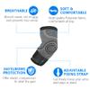 ACWOO Elbow Support, 2 Pack Elbow Brace with Strap Compression Support Sleeve, Breathable Elbow Support for Tennis Golfers Elbow Treatment, Joint Pain Relief, Sports Injury Recovery view 2