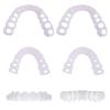 2 Pairs Instant Cosmetic Veneers - Top & Bottom Snap On Dentures for Men & Women with Bad Teeth view 1