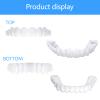 2 Pairs Instant Cosmetic Veneers - Top & Bottom Snap On Dentures for Men & Women with Bad Teeth view 3