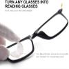 OuShiun 2 Pair Stick on Bifocal Lenses Adhesive Stick Reading Lenses Reusable for Safety Glasses and Sunglasses (+2.0 diopter) view 2