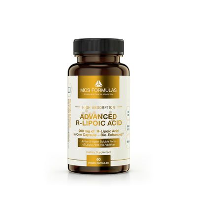 R Lipoic Acid, 200 mg/Capsule (Active Form of Alpha Lipoic Acid) - Vegan Capsules