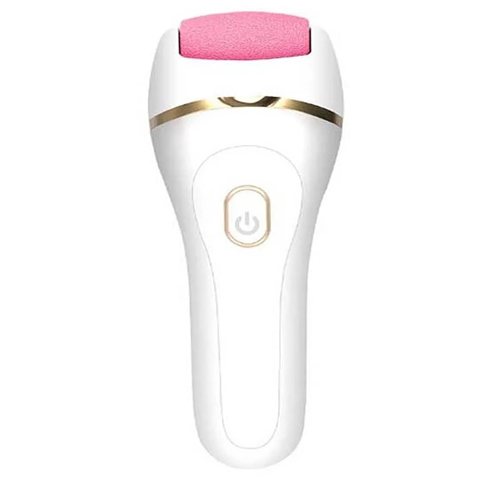CJBHSD Electric Pedicure Care Tools Hard Skin Remover Professional Spa Pedi Feet File with 3 Roller Heads And 2 Speeds for Cracked Heels,Champagne (Pink)