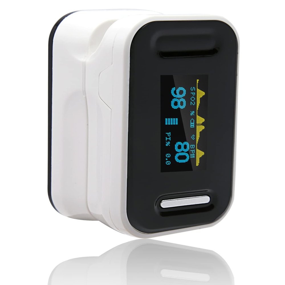 SPo2 Monitor, Pulse Oximeter UK adhere to NHS Guidance, Heart Monitor, Blood Oxygen Monitor, Fingertip SPo2 Levels, All Age Group, Includes Lanyard, Manual & Batteries