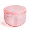 Denture Bath Case, Retainer Cleaning Box, Denture Case - Second Generation (transparent pink) view 1