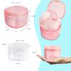 Denture Bath Case, Retainer Cleaning Box, Denture Case - Second Generation (transparent pink) view 3