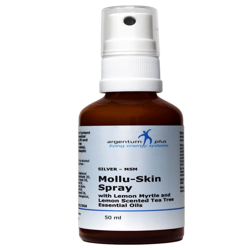 argentum plus - Silver-MSM Mollu-Skin Spray with Lemon Myrtle Essential Oil 50ml
