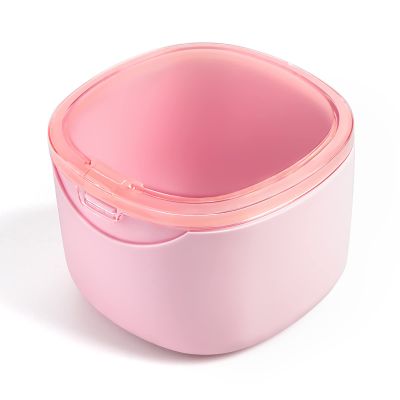 Denture Bath Case, Retainer Cleaning Box, Denture Case, Mouth Guard, Night Guard and Retainer (pink)