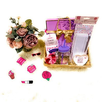 Mother's Day Hamper with Gudrun Belgian Chocolates Box in a Bag
