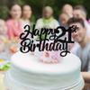 1 Pack Happy 21st Birthday Cake Topper Glitter 21st Birthday Cake Pick Cheers to 21 Years Old Twenty one and Fabulous Cake Decorations for 21st Birthday Theme Party Supplies Black view 4
