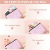 8 Pcs Dental Gifts Dental Scrub Caps Women Nursing Working Caps with Button Teeth Makeup Bags for Women Felt Badge Reel Holders Adjustable Elastic Scrub Hats for Birthday Dentist Assistant Accessories view 2