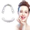 2 Pieces Fake Braces False Teeth Smile Veneers, Instant Perfect Smile Tooth Repair Kit Cover The Teeth Imperfect Upper and Lower,to Make Your Tooth Beautiful and Neat view 1