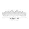BGZ 4 Pcs Denture Teeth Fake Braces Snap on Perfect Smlie Teeth Veneer Top And Bottom, Temporary Teeth Straightener Cover The Broken And Missing Teeth for Man And Woman view 4