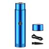 Mini Portable Electric Shaver, Waterproof Electric Razor, Rechargeable Electric Rotary Shaver, Electric Portable Travel Shaver, Mini Beard Shaving Machine for Men - Blue view 1