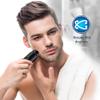 Mini Portable Electric Shaver, Waterproof Electric Razor, Rechargeable Electric Rotary Shaver, Electric Portable Travel Shaver, Mini Beard Shaving Machine for Men - Blue view 2