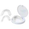 4 Pairs Magic Teeth False Teeth Veneers Fake Braces for Teeth, Snap on Instant Perfect Smile Dentures for Man and Women, Temporary Tooth Repair Kit 4 Upper and 4 Lower view 2