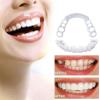 4 Pairs Magic Teeth False Teeth Veneers Fake Braces for Teeth, Snap on Instant Perfect Smile Dentures for Man and Women, Temporary Tooth Repair Kit 4 Upper and 4 Lower view 3