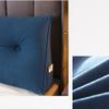 HYHMJ Reading Wedge Pillow, Triangular Rest Large Bolster Cushion Positioning Support Wedge Headboard Lumbar Cushion, with Removable Cover, for Day Bed & Bunk Bed,B,100 * 50 * 20cm view 3