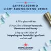 San Pellegrino Italian Sparkling Drinks Light Tonic Water Glass 4x200ml | 33 kCals per Bottle view 4