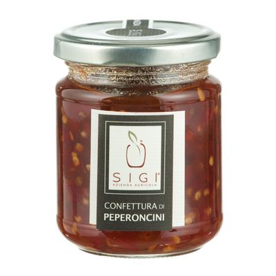 PEPPERS JAM GROWN IN ITALY IN GLASS JAR 220G