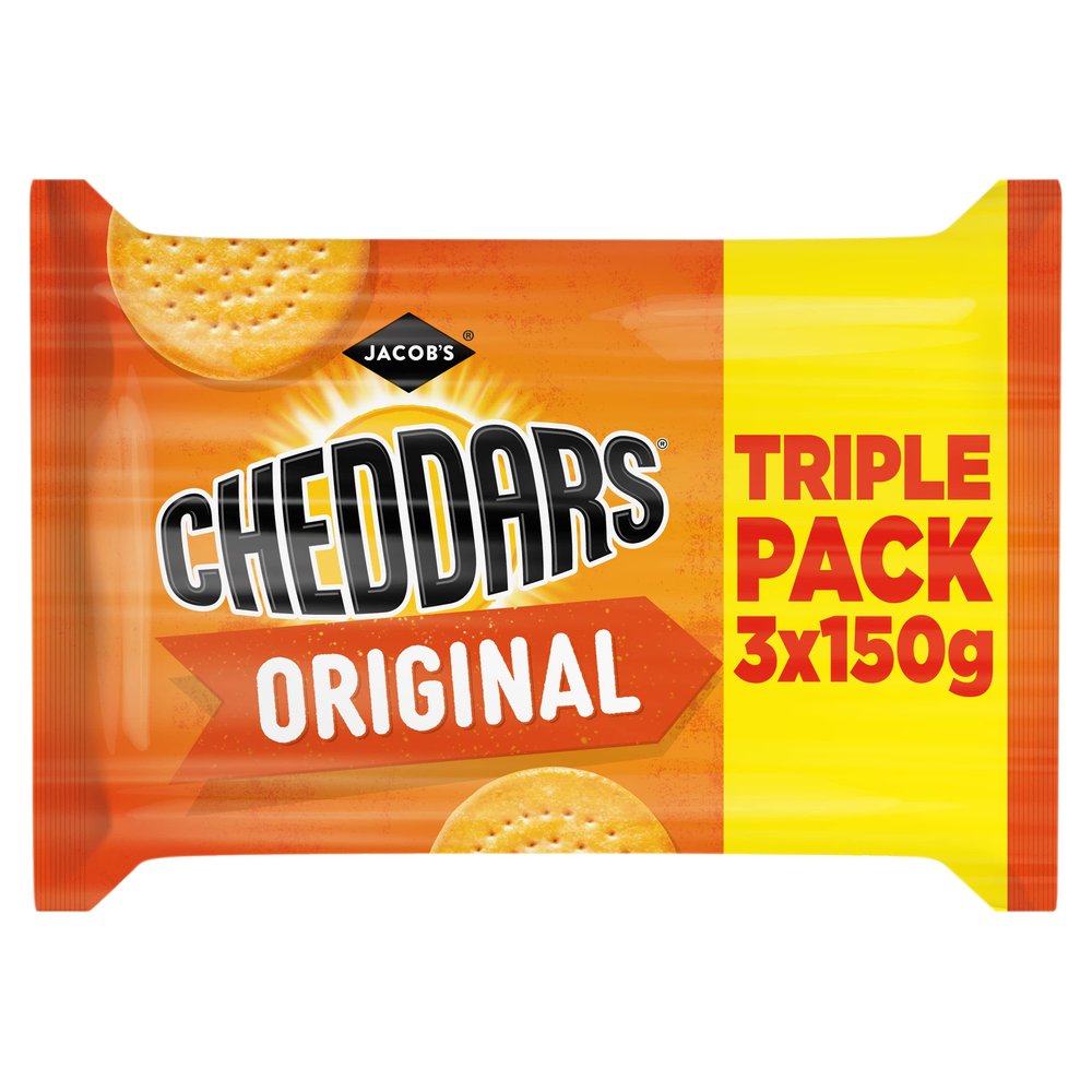 Jacob's Original Cheddars Triple Pack 3 x 150g