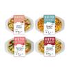 Keto Skinny Chilled Meal (Teriyaki Chick'n, Bangkok, Thai Green,Shanghai Fried Rice) 370g x 4 - Low-Calorie Microwaveable Meal - High Protein Konjac Flour Keto Diet Ready to Eat Meals view 1