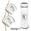10 Year Anniversary Flask and Mug Set, Ten Year Anniversary, Gift for Wife, Husband, Mr and Mrs Gift view 2