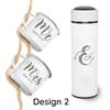 10 Year Anniversary Flask and Mug Set, Ten Year Anniversary, Gift for Wife, Husband, Mr and Mrs Gift view 3