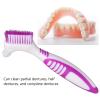 Denture Brush, False Teeth Cleaning Brush Extend Denture Long Lasting Plastic Safe on Both Sides for False Teeth Cleaning view 4
