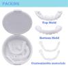 Brigtviee Smile Fake Teeth Veneers for Upper and Lower, 2 Pairs Dentures Tooth Temporary Cosmetic Teeth Veneers, Instant Teeth Whitening Kit, Snap on Veneers for Snap On Instant & Confidence Smile view 2