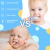 Pinenuts 3 Pack Kids U-Shaped Silicone Manual Toothbrush, Whole Mouth Toothbrush for Kids Toddler Baby (2-6 Years, Blue) view 4