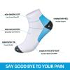 Pnosnesy 3/6/7 Pairs Compression Socks for Men & Women Plantar Fasciitis Socks Low Cut Sports Socks Athletic Socks with Arch Support Plantar Fasciitis view 2