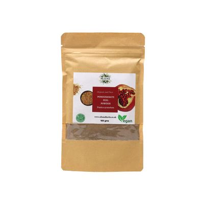 Clean Organic Pomegranate Peel Powder Punica granatum 100% Pure & Natural | No Fillers | Vegan | 100g