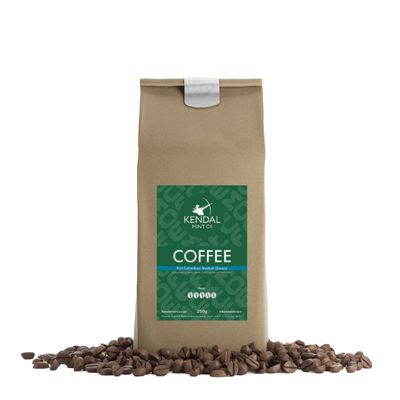 Kendal Mint Co Rich Dark Roast Colombian Coffee | 100% Recyclable (Bean 250g)
