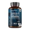 Omega 3 Fish Oil | 400 Softgels (1+ Year Supply) | 1 Softgel a Day | EPA & DHA | Alternative to Cod Liver Oil Capsules | 1000mg Omega 3 Fatty Acids Supplement view 1