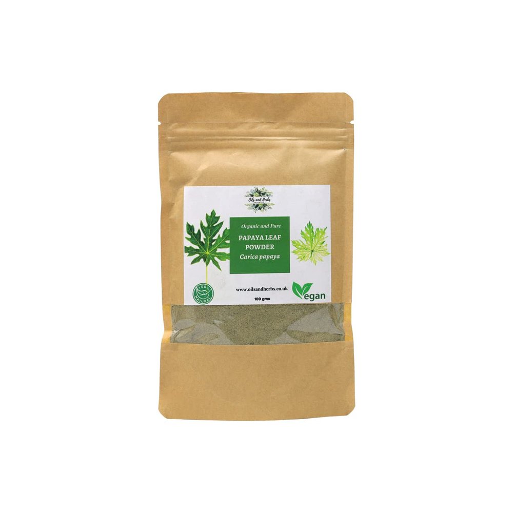 Clean Organic Papaya Leaf Powder - Carica Papaya-100% Pure and Natural (300)