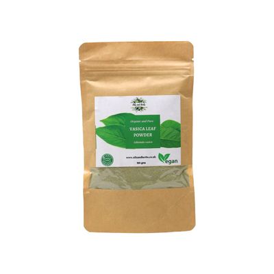 Clean Organic Vasica Leaf Powder- Adhatoda Vasica Powder -100% Pure and Natural (300)