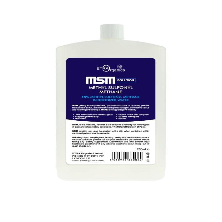 MSM Solution Methyl Sulfonyl Methane 250mL