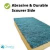 10 x Large Sponge Scourers 14 x 9cm. Heavy Duty for Cleaning, Washing Up, Kitchen, Household Use. view 2