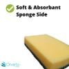 10 x Large Sponge Scourers 14 x 9cm. Heavy Duty for Cleaning, Washing Up, Kitchen, Household Use. view 3