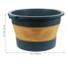 1pc Folding Foot Tub Folding Basin Foot Soak Bath Tub Water Container Foldable Basin Dish Tub Spa Bucket Tub Foot Wash Basin Bucket Feet Massager Tub Hand Basin Pedicure Travel Trp view 2