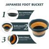 1pc Folding Foot Tub Folding Basin Foot Soak Bath Tub Water Container Foldable Basin Dish Tub Spa Bucket Tub Foot Wash Basin Bucket Feet Massager Tub Hand Basin Pedicure Travel Trp view 4