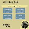 Beauty Kin Eco-Friendly Shaving Body Bar - Reduces Razor Rash & Irritation - Vegan Friendly & Cruelty Free Active Ingredients - Paraben Free Soap - Made In The UK view 3